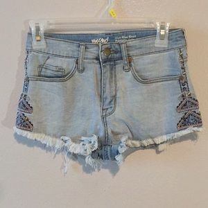 Denim shorts